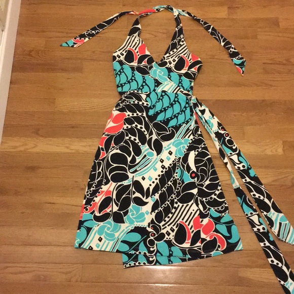 bebe Dresses & Skirts - BeBe Wrap Halter Dress